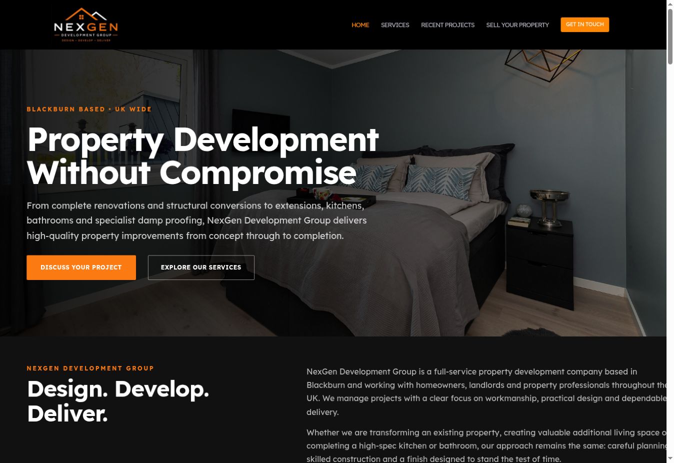 NexGen Development website designed and built by simpul